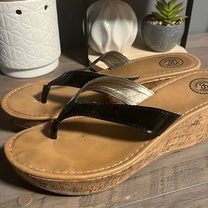 Comfy strappy heeled sandals